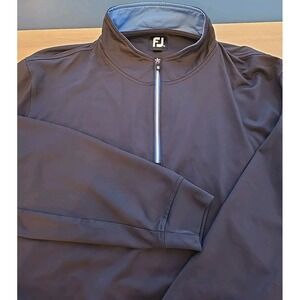 Footjoy Mens Quarter Zip Sweater XL Black